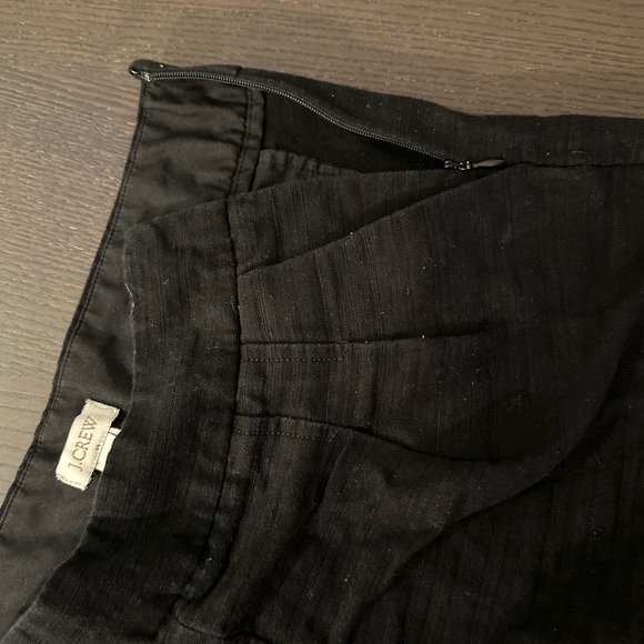 J. Crew Size 2 Black Cotton/Linen Shorts - Picture 6 of 12
